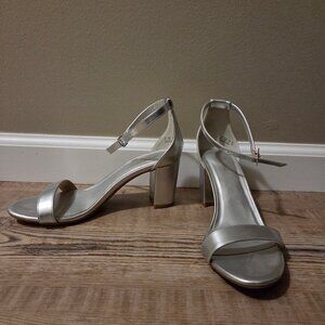 Women's Ankis Silver Sandal Heels
